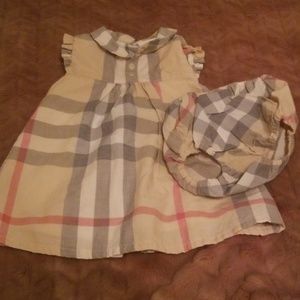 Burberry Dress and Bloomer Set Baby Girls